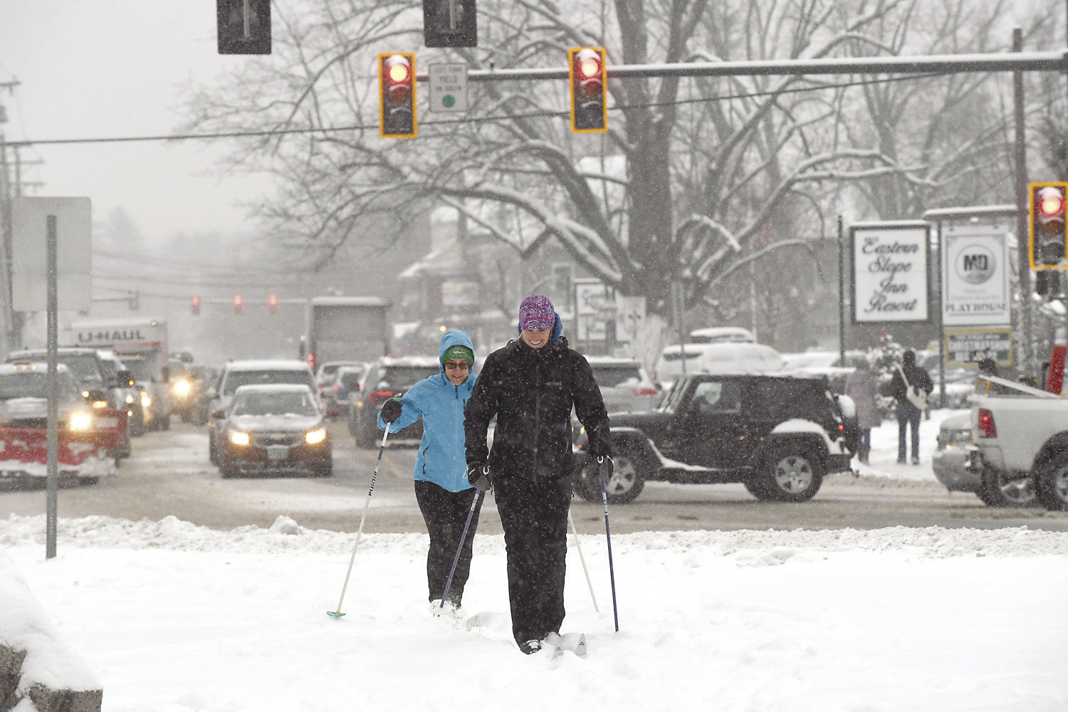 Cross-country skiers happy with winter storm